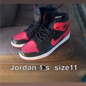 Nike Air Jordan 1 High Black and Red